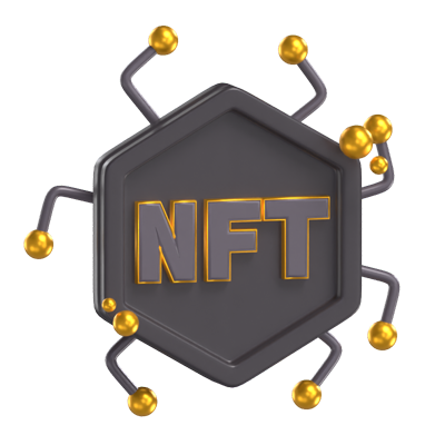 nft netzwerk 3d modell 3D Graphic