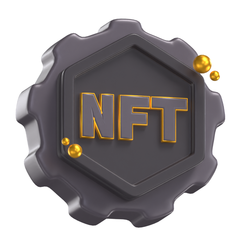 NFT-Einstellung 3D-Modell 3D Graphic