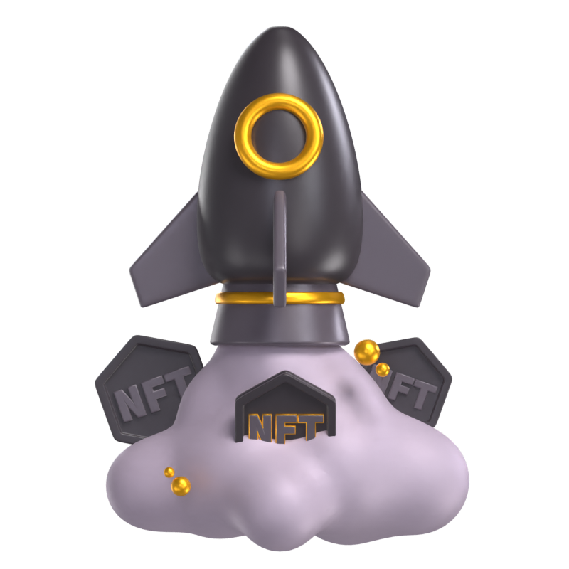 NFT Startup 3D Model 3D Graphic