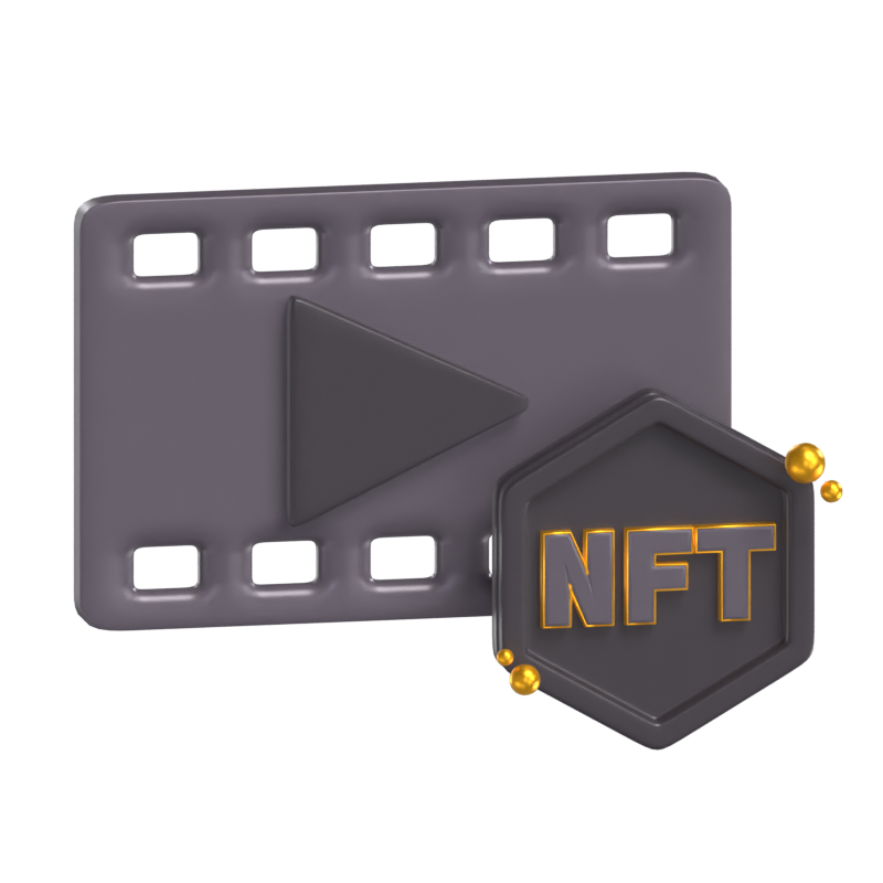 NFTビデオ3Dモデル 3D Graphic