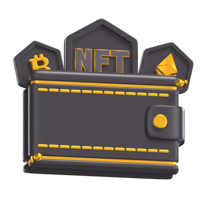 NFT Wallet 3D Model 3D Graphic