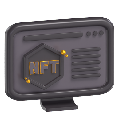 modelo 3d do site da nft 3D Graphic