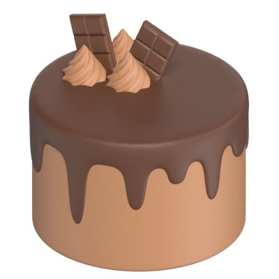 Chocolate Cake 3D Model 3D Graphic