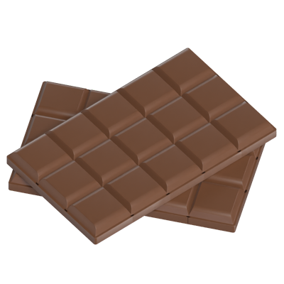 barra de chocolate 3D Graphic