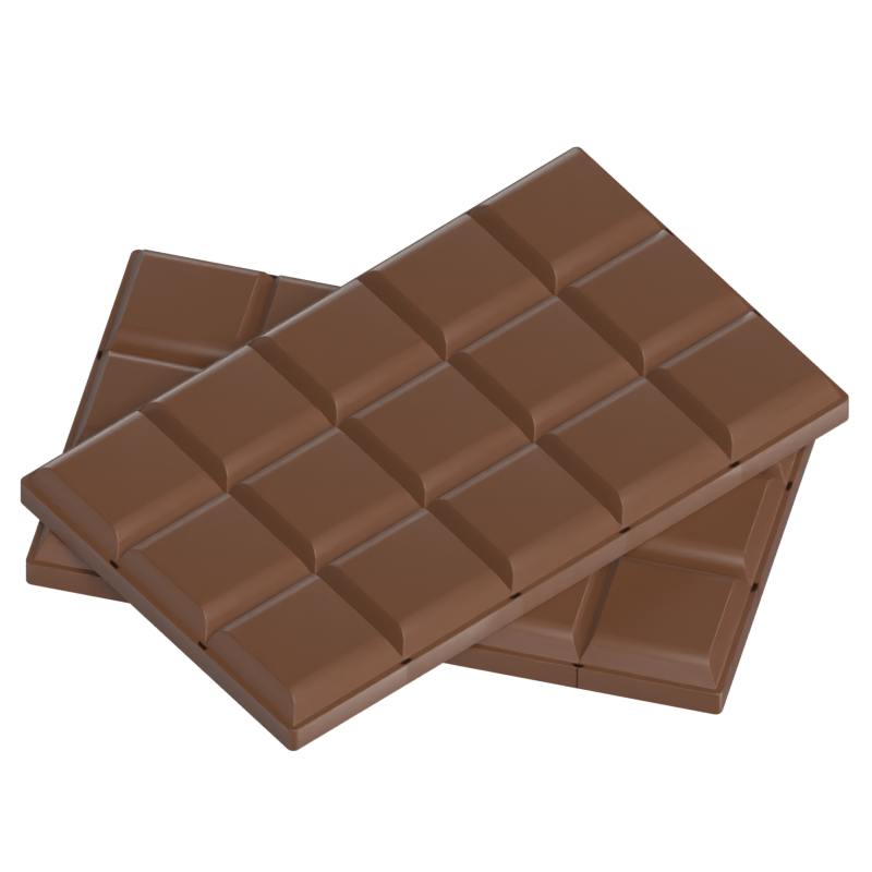 Chocolate Bar 3D Model 3D Graphic