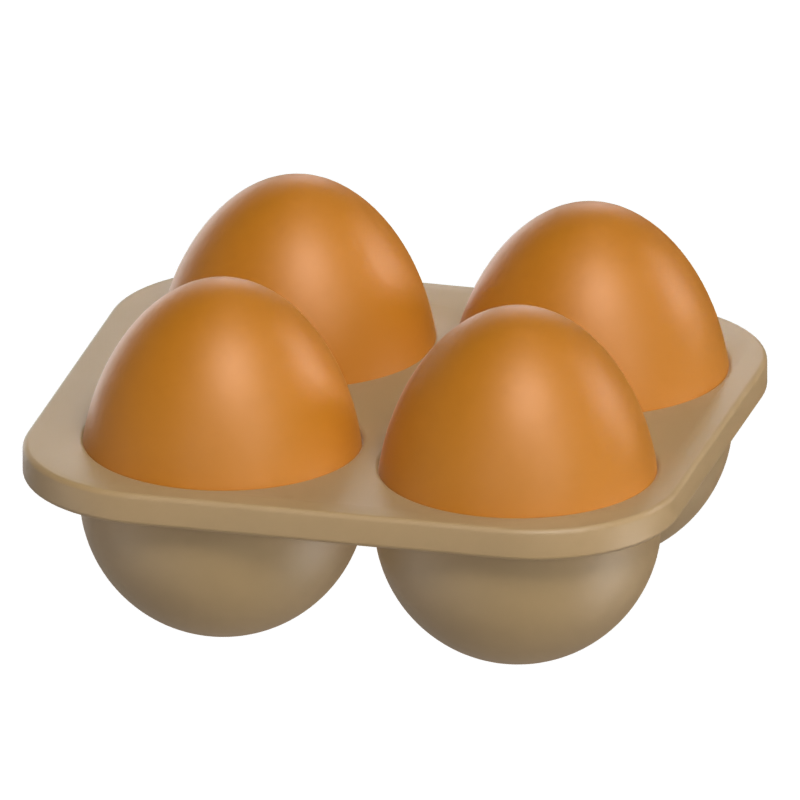 Eggs Pack 3D Model