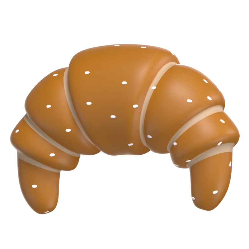 Croissant 3D Modell 3D Graphic