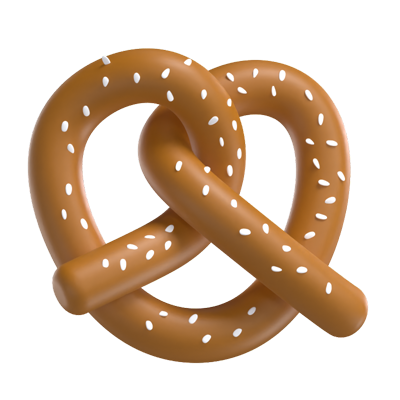 modelo 3d de pretzel 3D Graphic