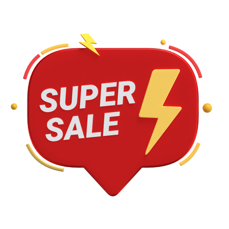 Ilustração 3D de Super Sale