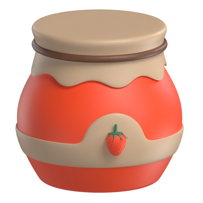 Strawberry Jam 3D Model