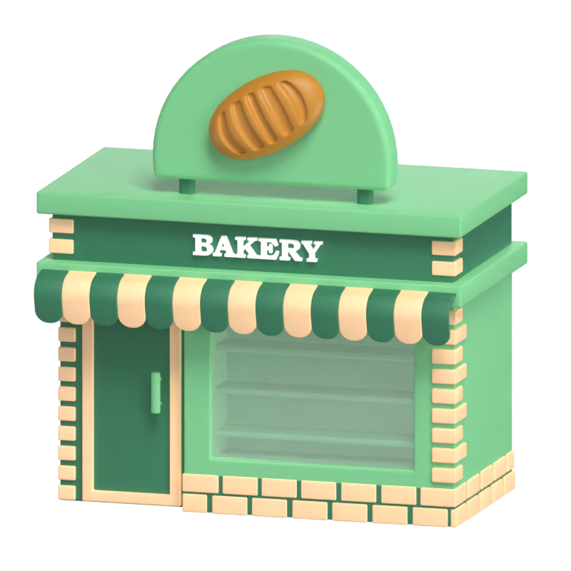 Bäckerei Laden 3D Modell 3D Graphic