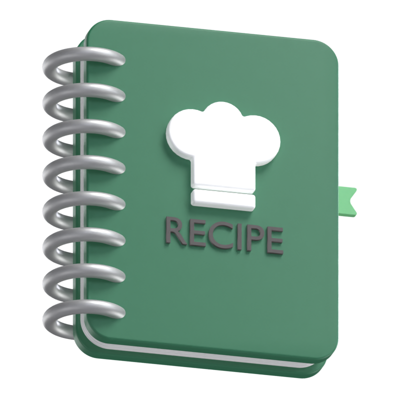 Recipe Book 3D Model 3D Graphic