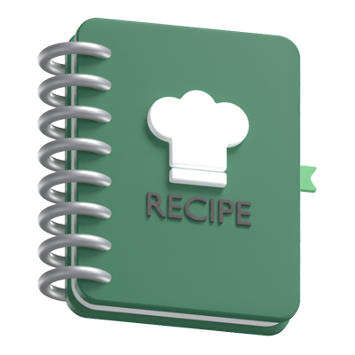 Recipe Book 3D Model 3D Graphic