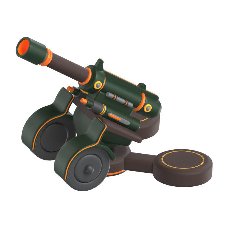 Artilery Gun 3D Model