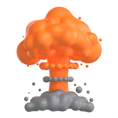 Explosion 3D Model 3D Graphic