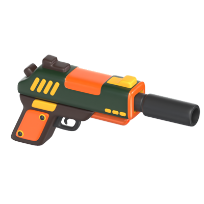 Pistol Gun 3D Model 3D Graphic