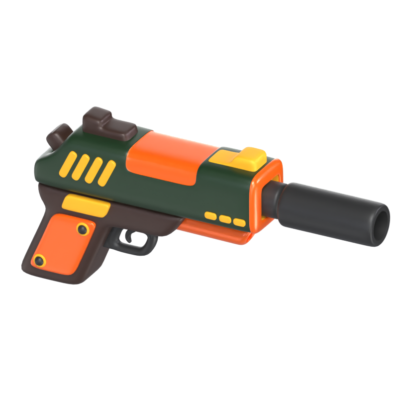 Pistol Gun 3D Model 3D Graphic