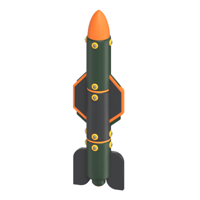 rakete 3d modell 3D Graphic