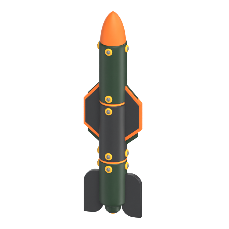 Rakete 3D Modell 3D Graphic