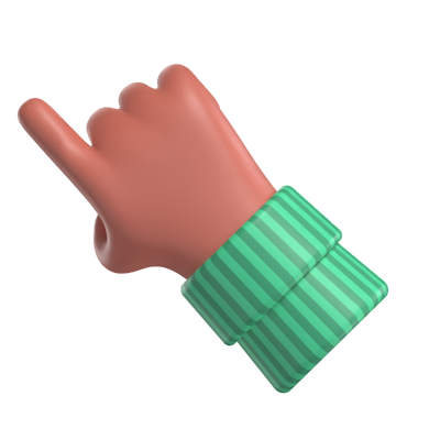 Hand Click 3D Model 3D Graphic