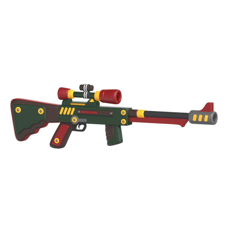 Sniper Riffle Modelo 3D 3D Graphic