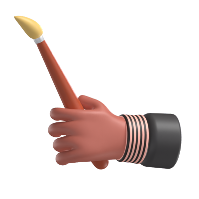 Hand Hold Brush 3D Model 3D Graphic