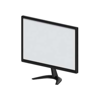 modelo 3d del monitor 3D Graphic