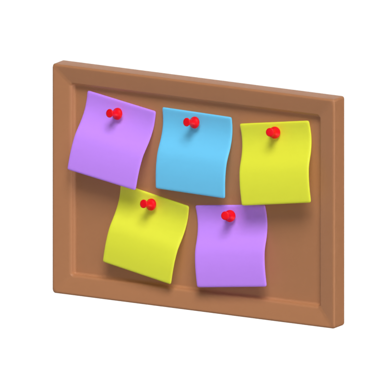 Board Sticky Note Modelo 3D