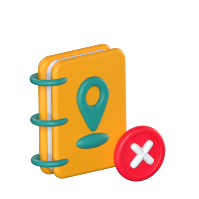 Empty Address Book 3D Animated Icon 3D Graphic