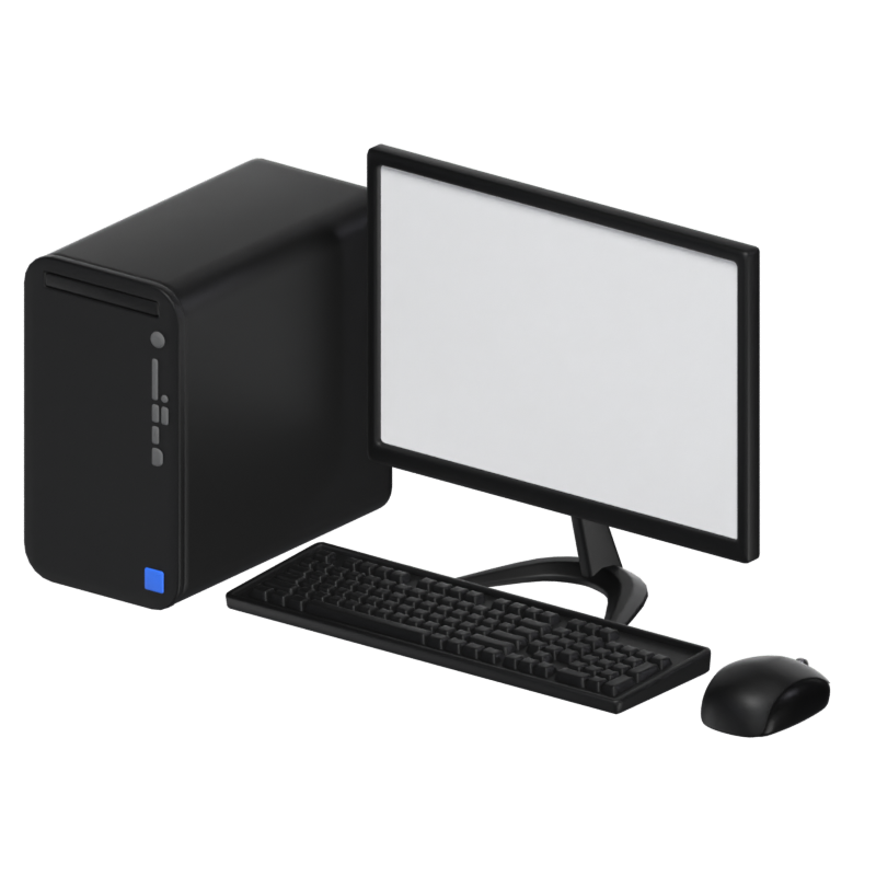 Desktop Computer 3D Model