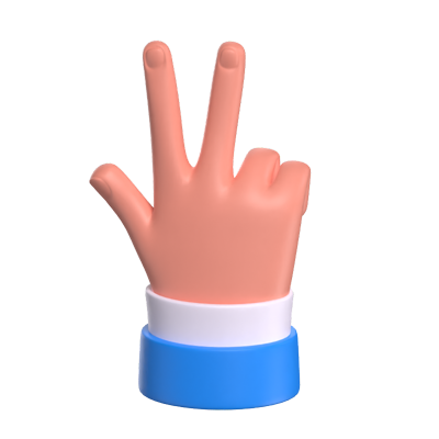 zwei finger 3d modell 3D Graphic