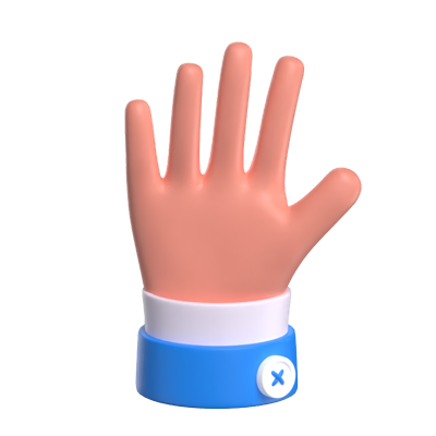 mano abierta modelo 3d 3D Graphic