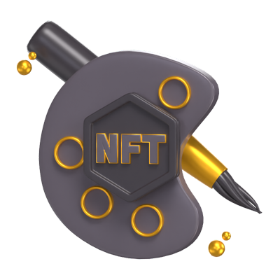 nft 페인팅 3d 모델 3D Graphic