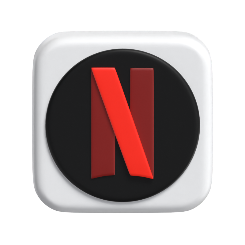 Netflix 3D-Modell