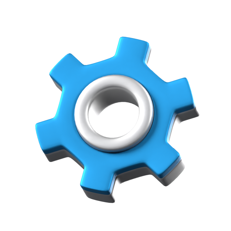 Gear Animated 3D Icon 3D Graphic