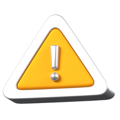 Caution Animated 3D Icon 3D Graphic