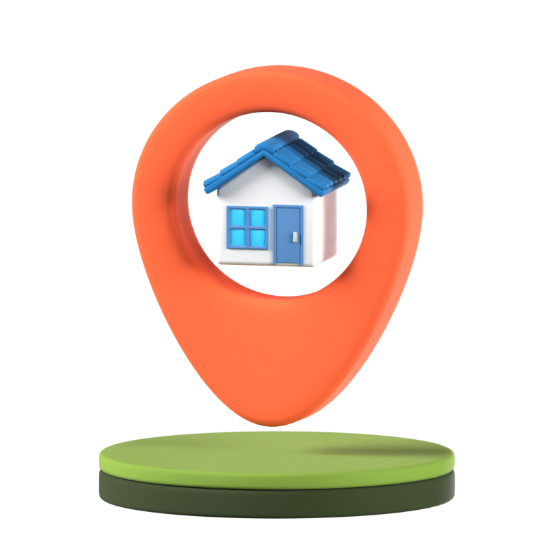 Finding Property Animated 3D Icon 3D Graphic