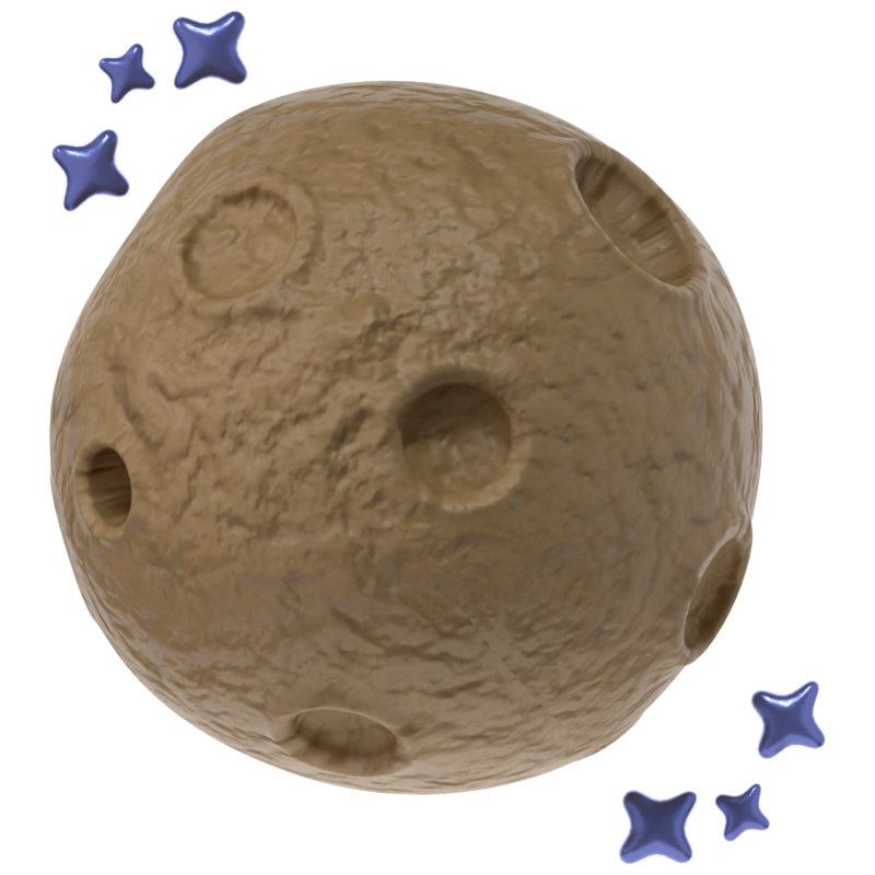 Ícone 3D da lua