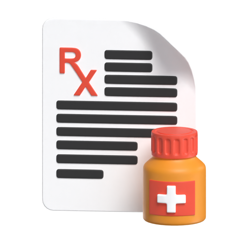 Prescription 3D Model 3D Graphic