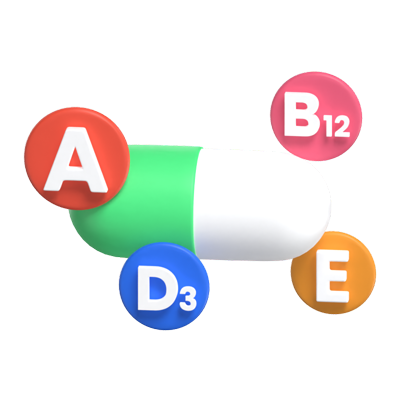 multivitamin 3d modell 3D Graphic