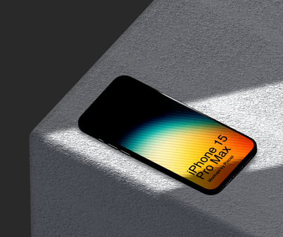 iphone 15 pro max 3d mockup apple geräte set 3D Template