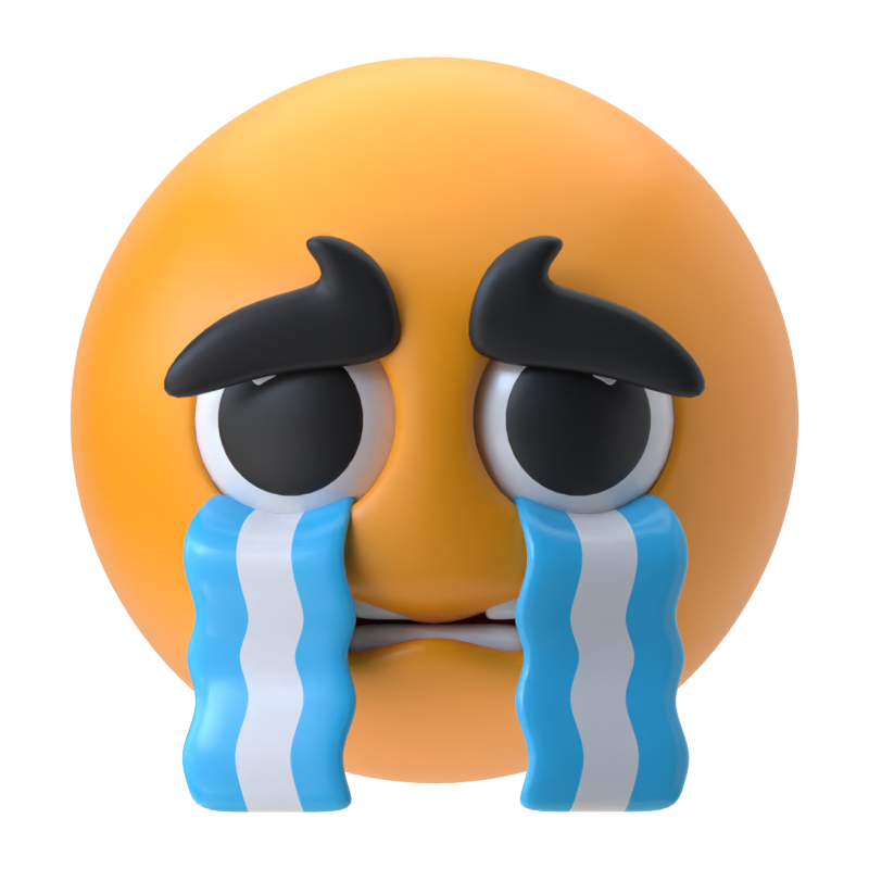 Crying Face 3D Icon 3D Graphic