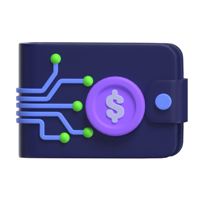 Digital Wallet 3D Model 3D Graphic