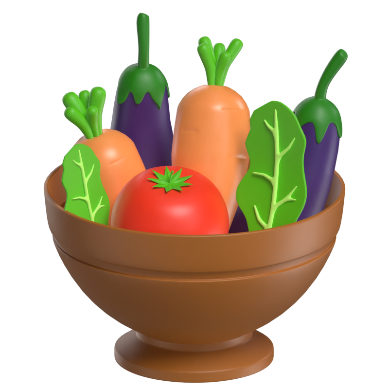 Healthy Food 3D Model 3D Graphic