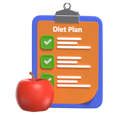 Diet Plan 3D Model 3D Graphic