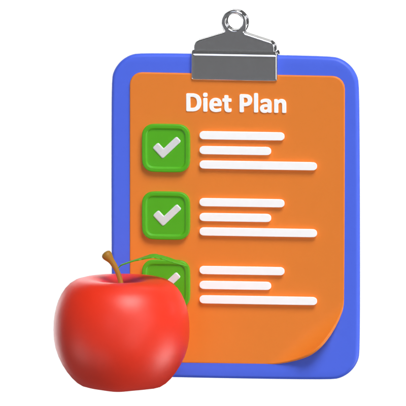 Diet Plan 3D Model 3D Graphic