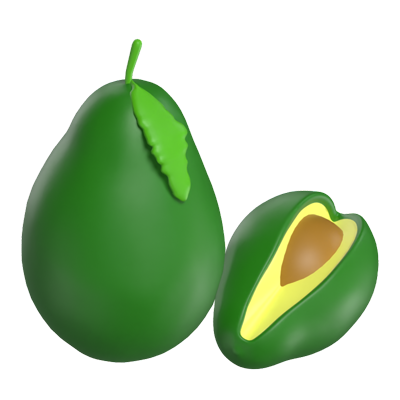 Avocado 3D Modell 3D Graphic