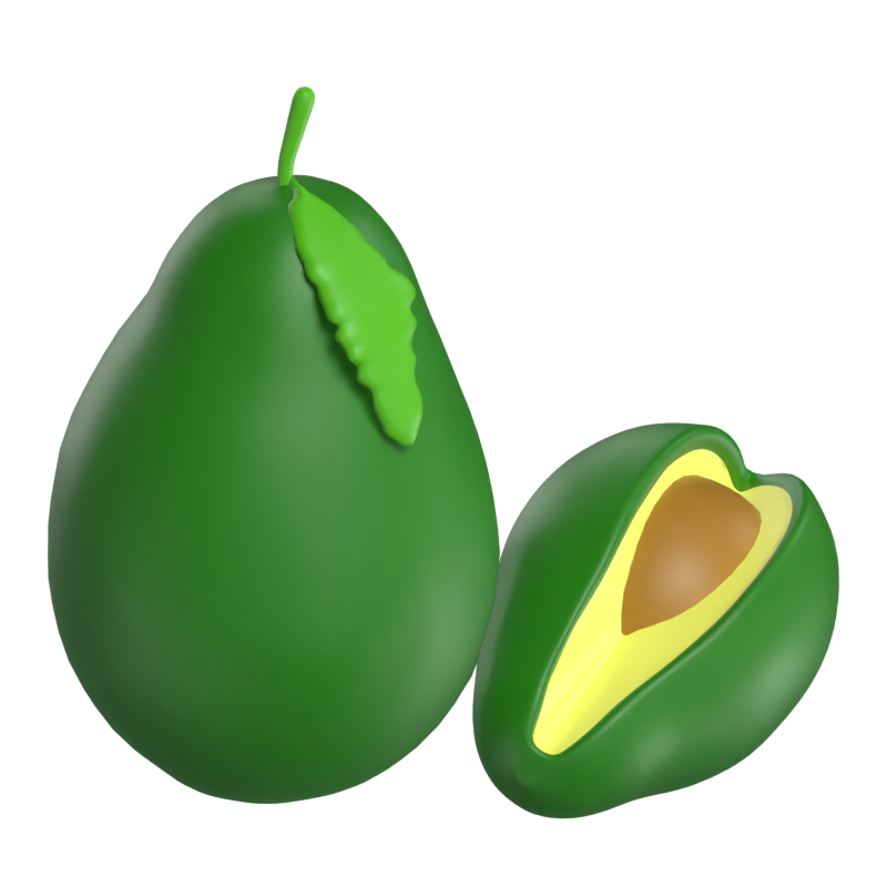 Avocado 3D Modell 3D Graphic