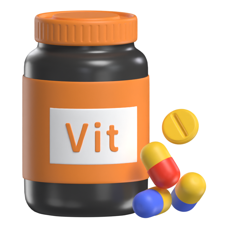 Vitamin Pills 3D Model 3D Graphic