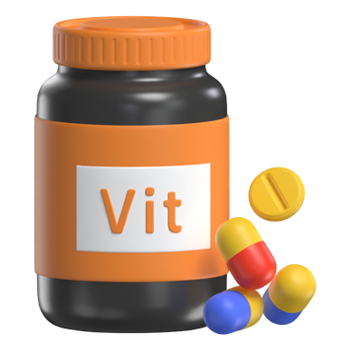 Vitaminpillen 3D Modell 3D Graphic